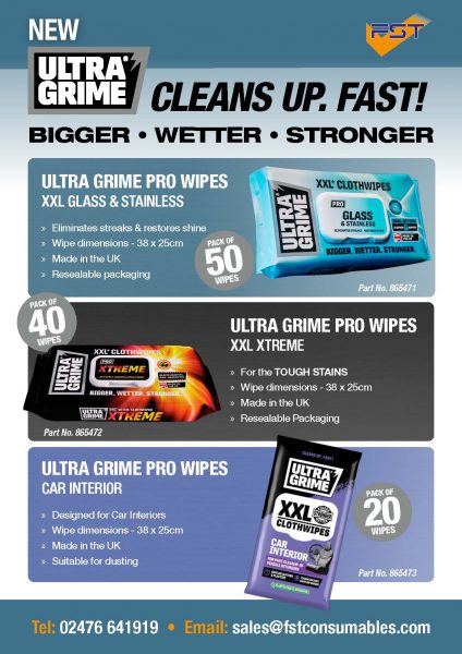All New Ultra Grime Pro Wipes Assets