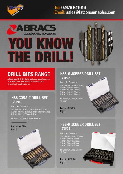 Abracs Drill Bits Range