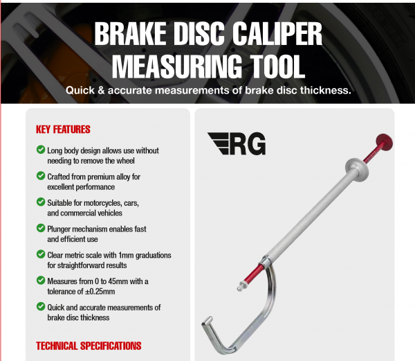 RG 10345 Brake Calliper Flyer